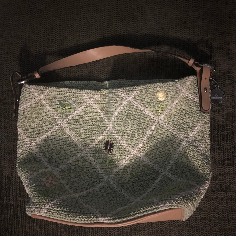 Lauren Conrad Green Flower Purse